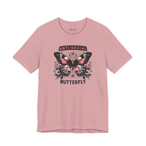 Anti-Social Butterfly Classic Tee - Eclectic Emporium