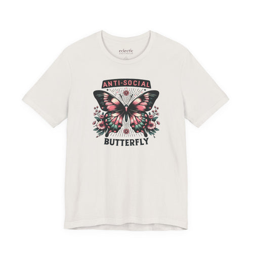 Anti-Social Butterfly Classic Tee - Eclectic Emporium