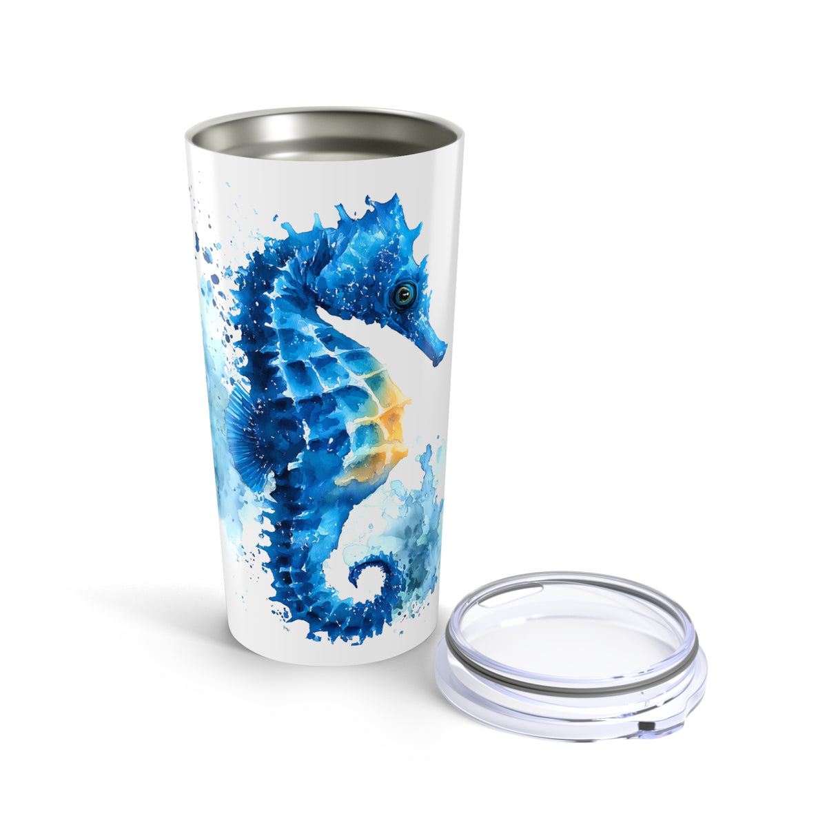 Splash of Blue Seahorse Tumbler, 20oz