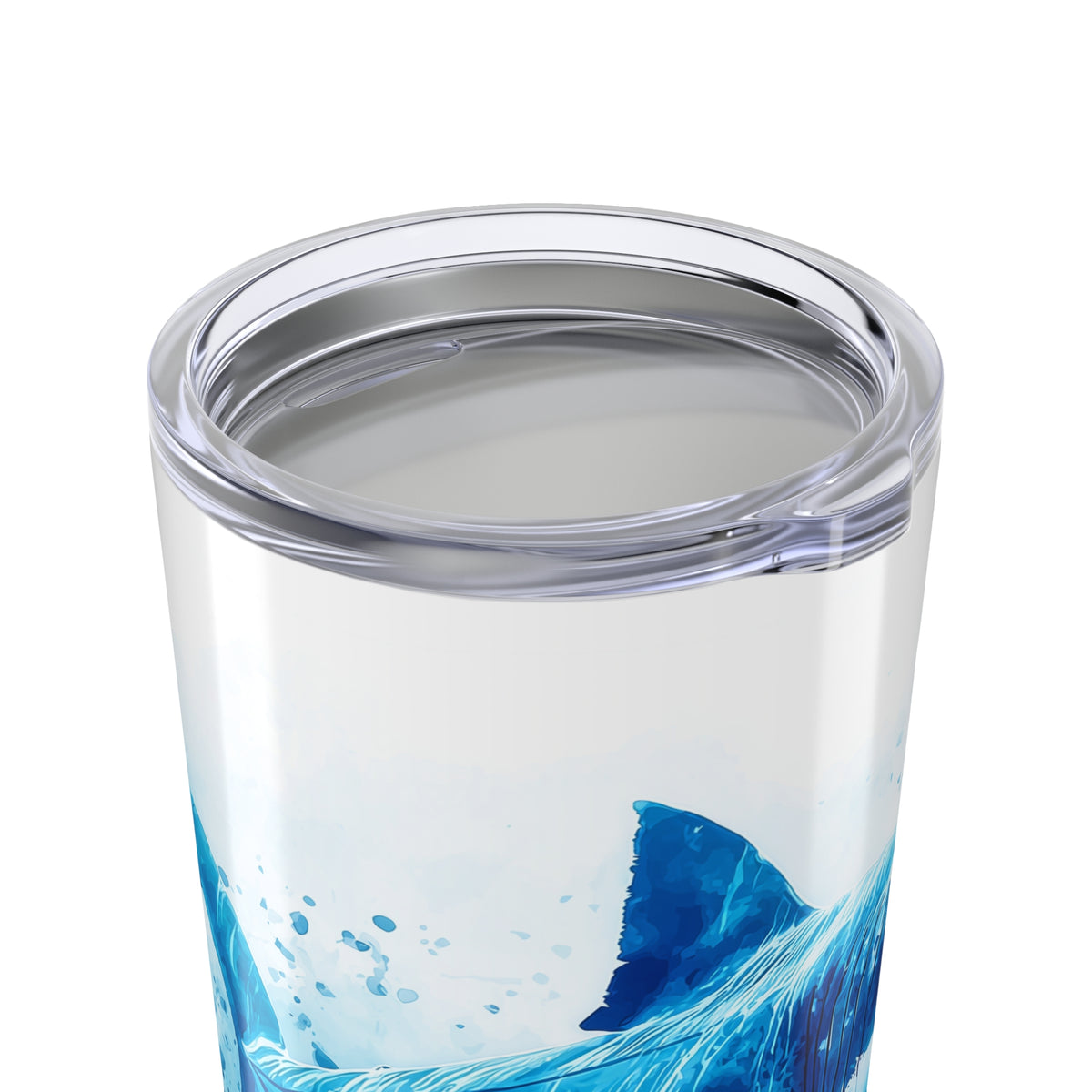 Splash of Blue Great White Shark Tumbler, 20oz
