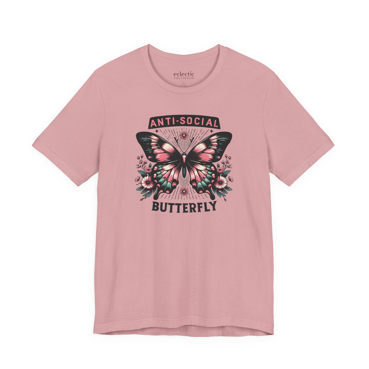 Anti-Social Butterfly Classic Tee - Eclectic Emporium