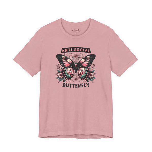 Anti-Social Butterfly Classic Tee - Eclectic Emporium