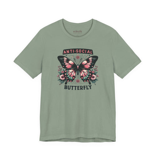 Anti-Social Butterfly Classic Tee - Eclectic Emporium