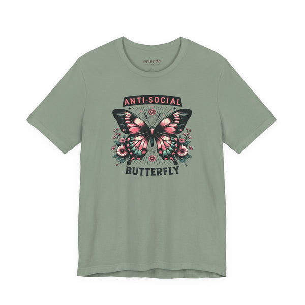 Anti-Social Butterfly Classic Tee - Eclectic Emporium