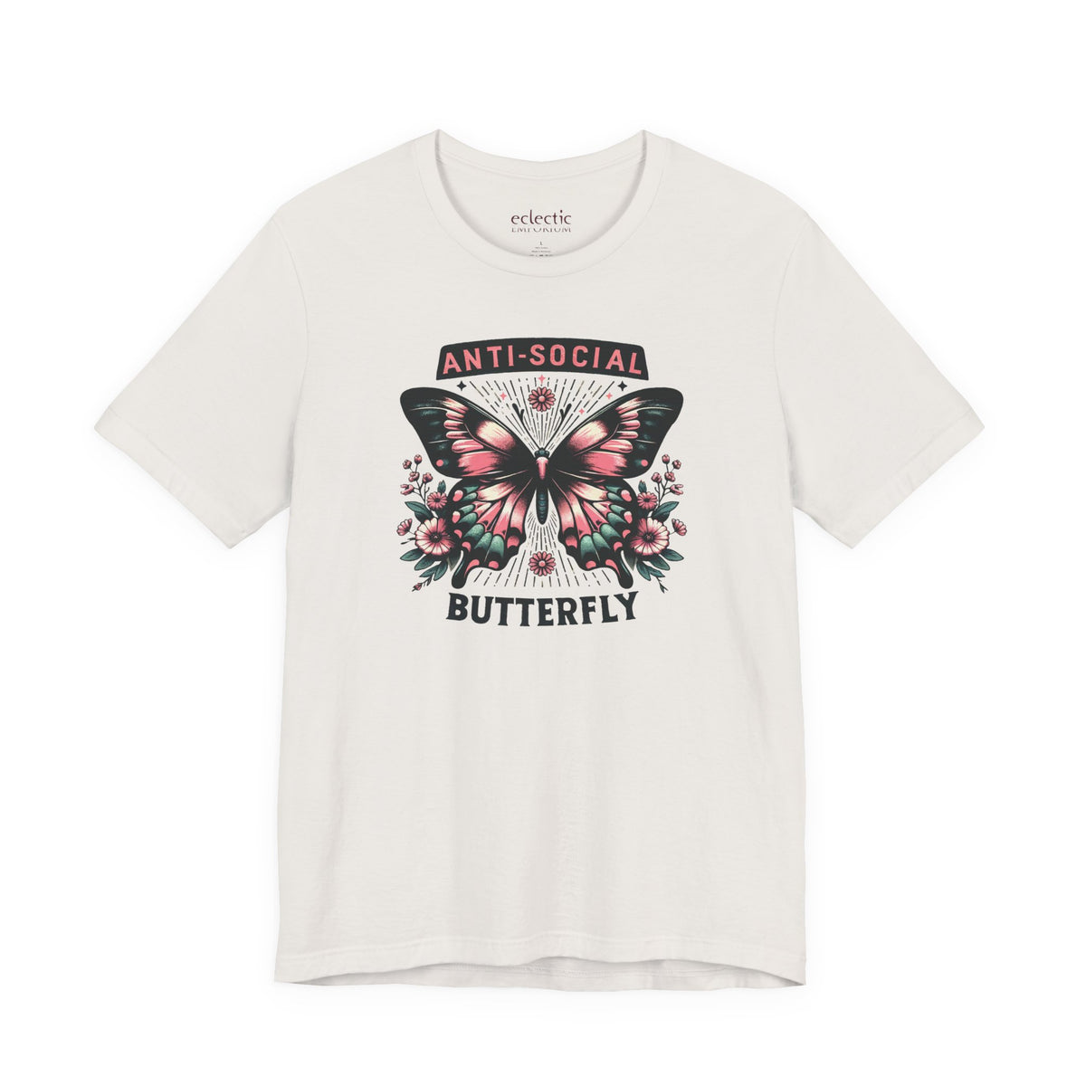 Anti-Social Butterfly Classic Tee - Eclectic Emporium