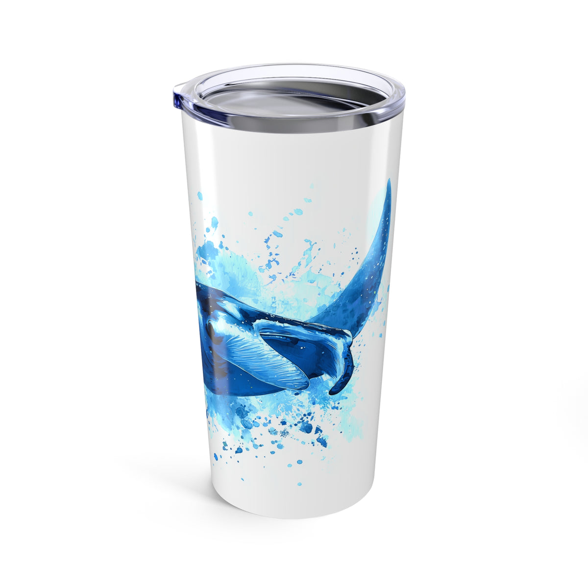 Splash of Blue Manta Ray Tumbler, 20oz