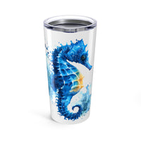 Splash of Blue Seahorse Tumbler, 20oz