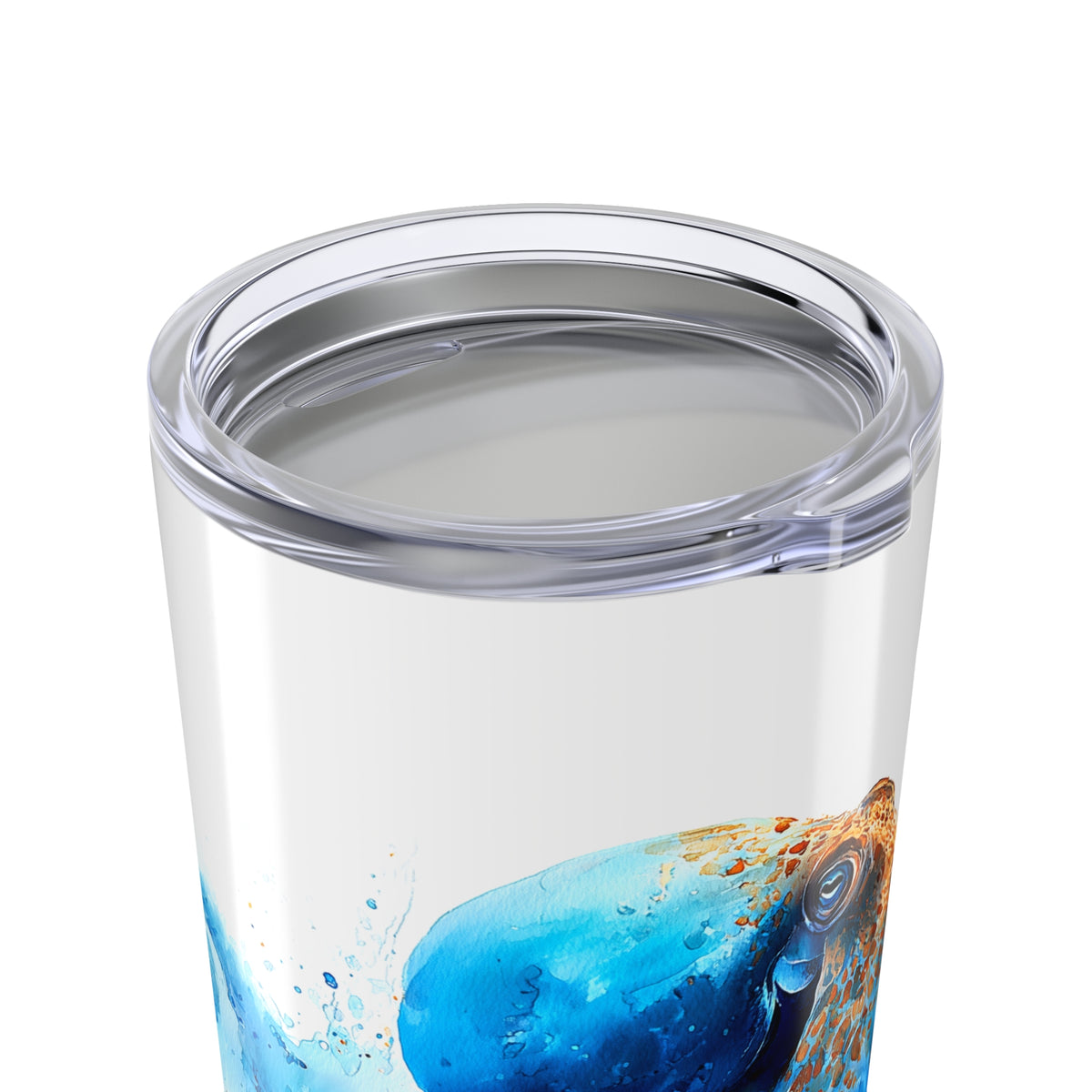 Splash of Blue Octopus Tumbler, 20oz