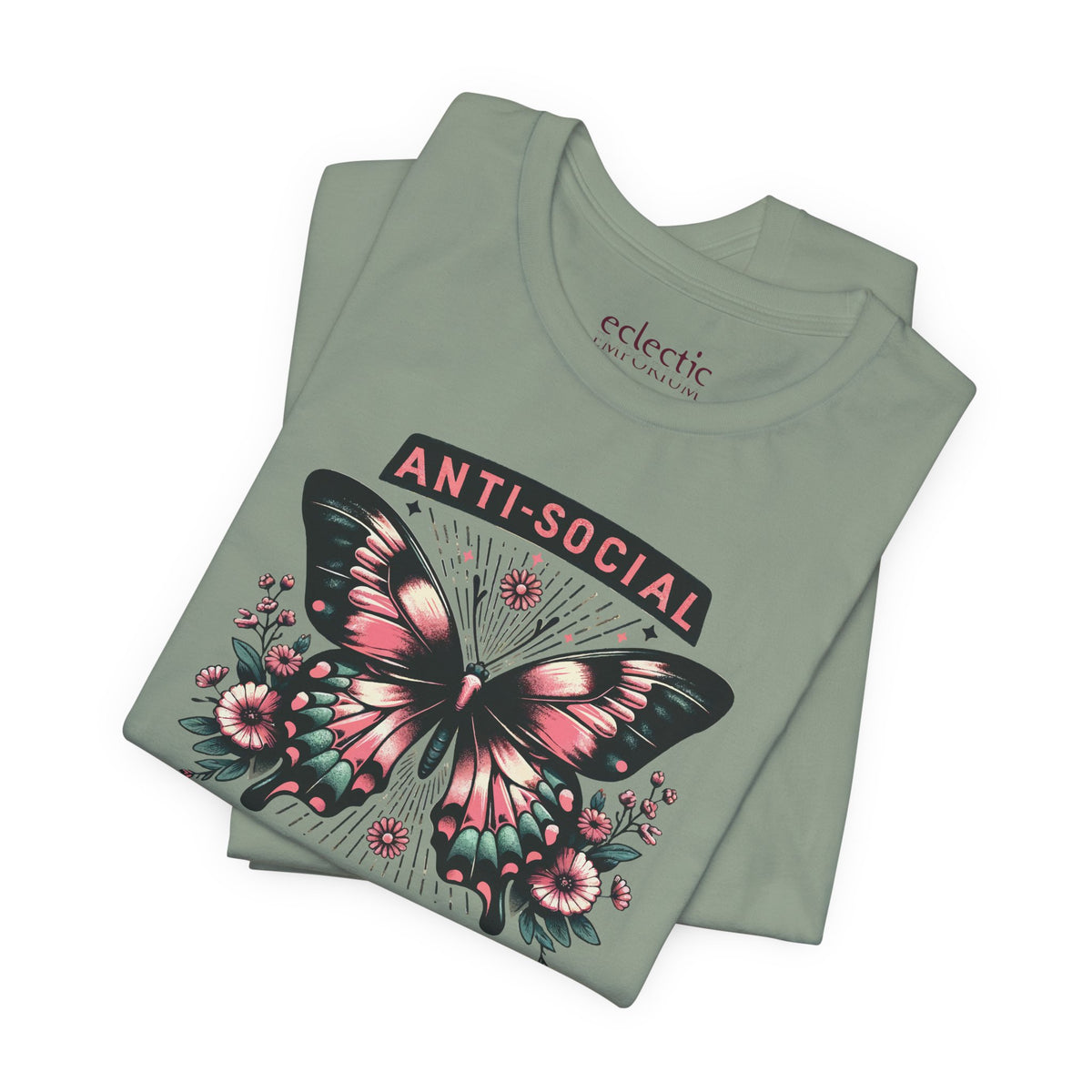 Anti-Social Butterfly Classic Tee - Eclectic Emporium
