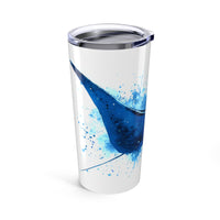 Splash of Blue Manta Ray Tumbler, 20oz