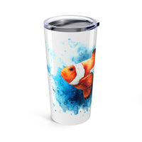 Splash of Blue Clownfish Tumbler, 20oz
