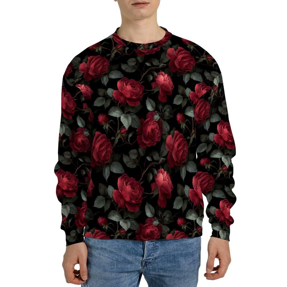 Midnight Rose Garden Sweatshirt