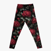 Midnight Rose Garden Leggings