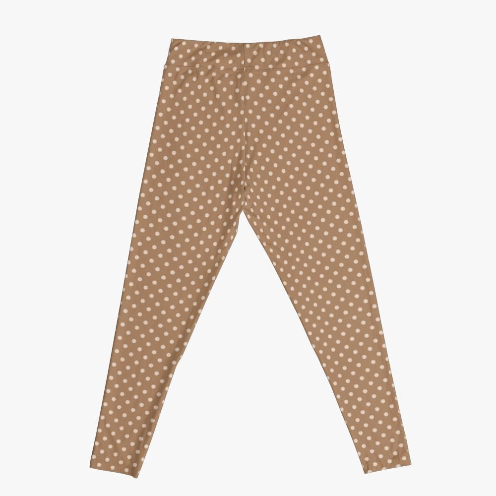 Brown Polka Dot Leggings