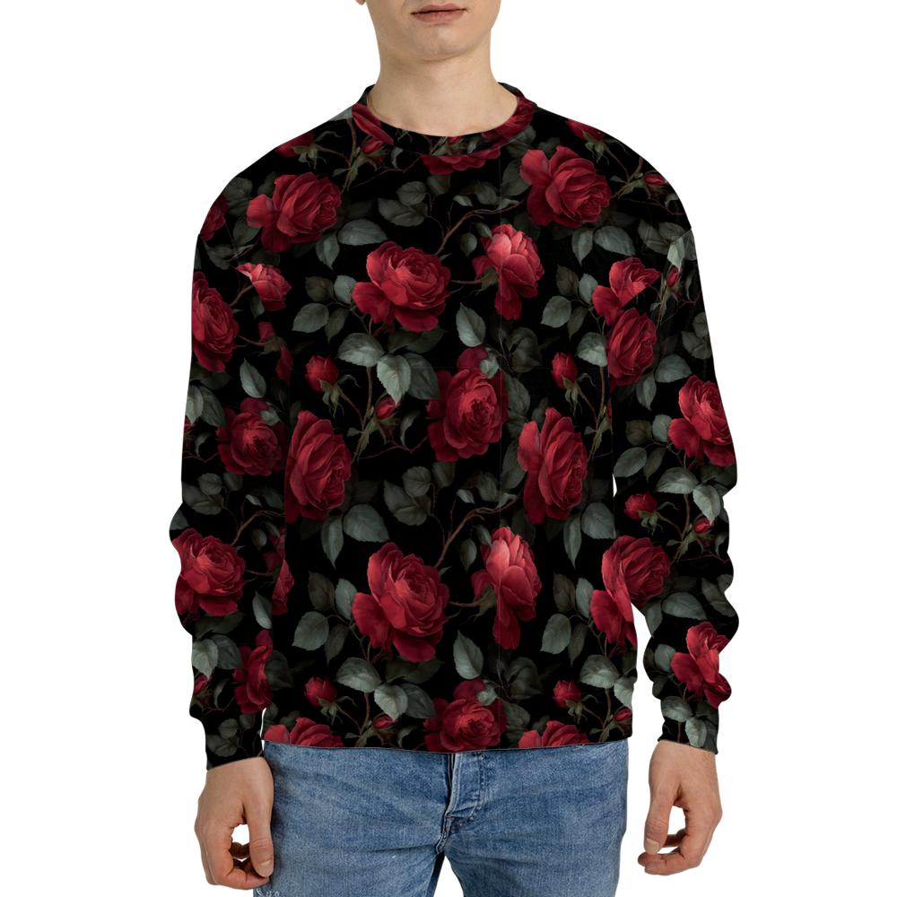 Midnight Rose Garden Sweatshirt