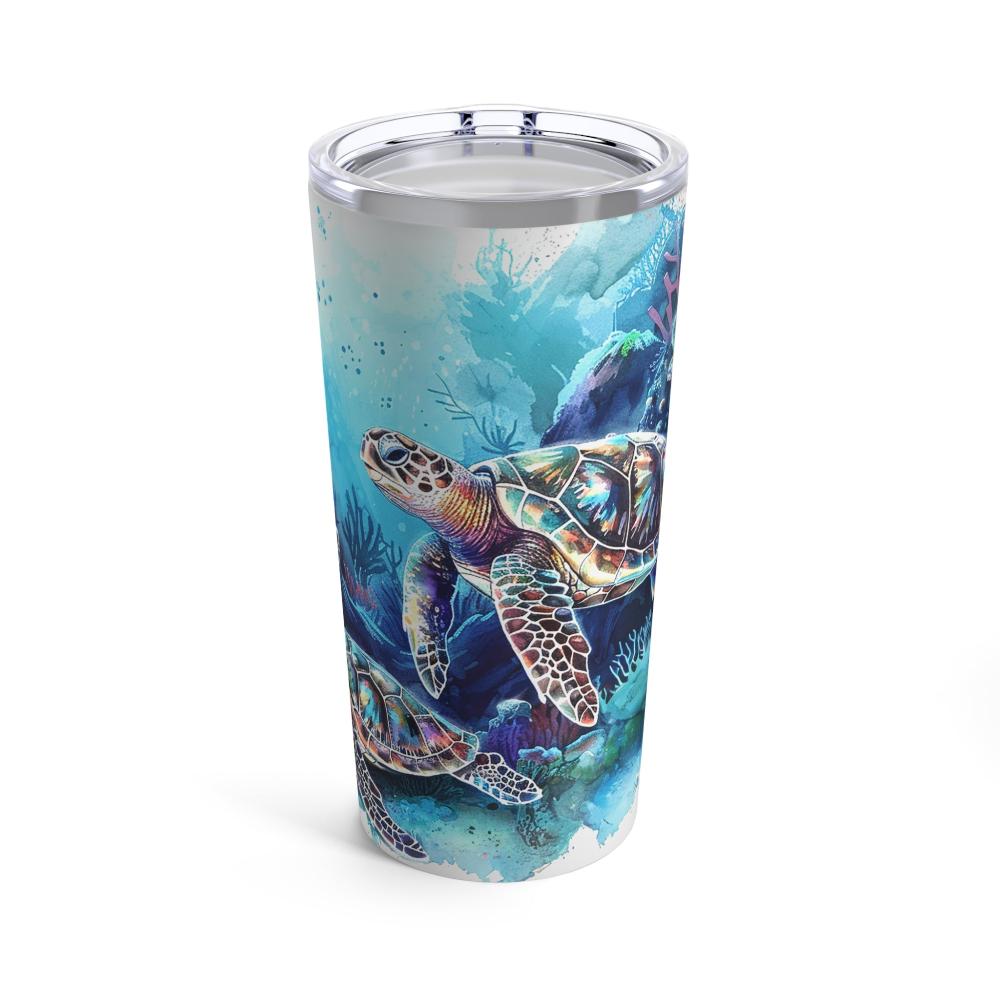 Family of Sea Turtles Tumbler, 20oz